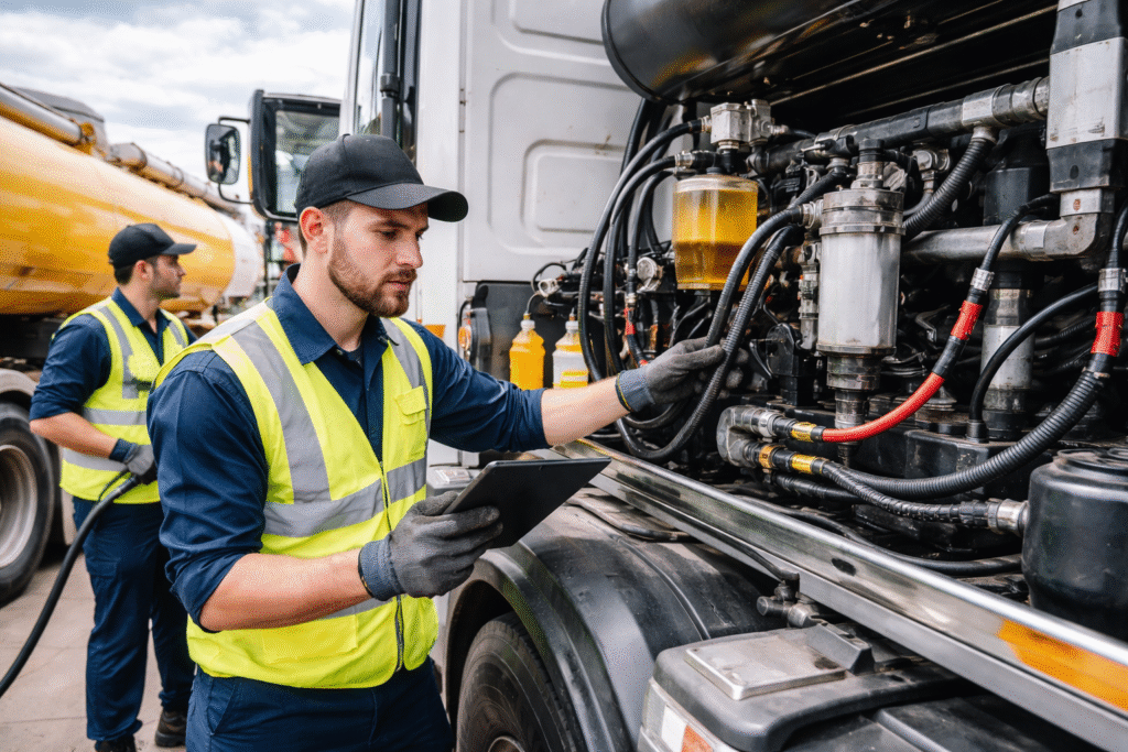 hydraulic and fuel system repairs