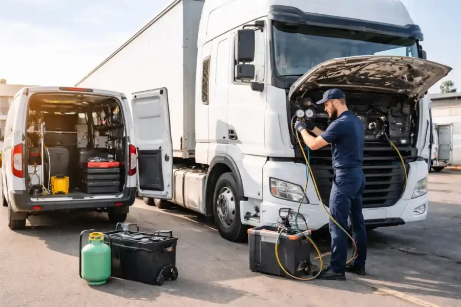 mobile truck ac repair brisbane