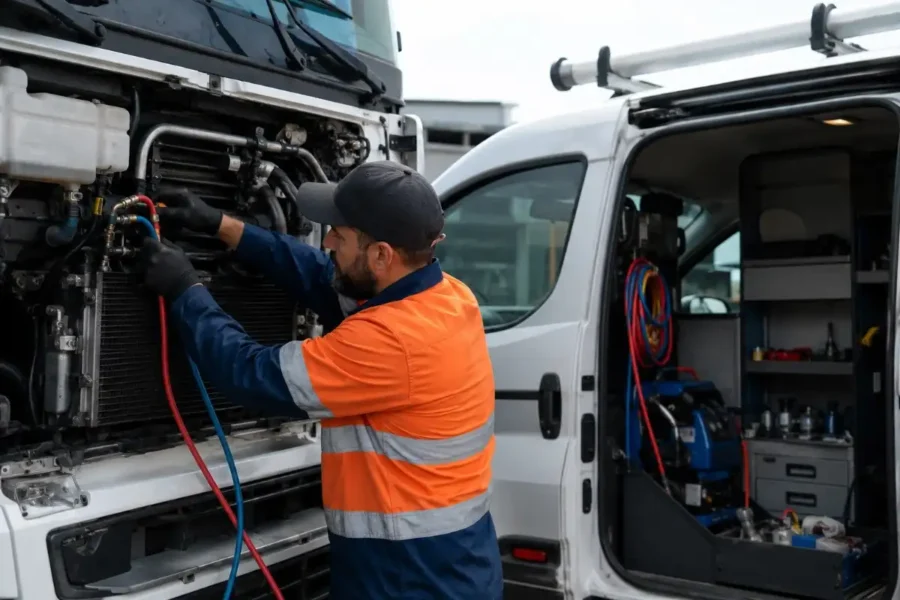 mobile truck ac repair brisbane
