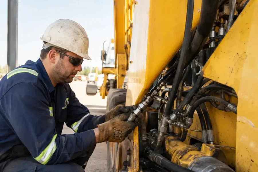 Hydraulic hose repairs