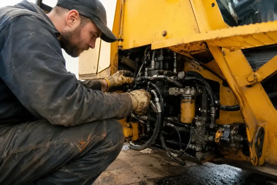 hydraulic and fuel system repairs
